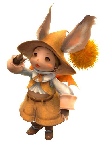 Sorbet - the second moogle brother. characterized to be clumsy but sweet! such a cute name on him too!!