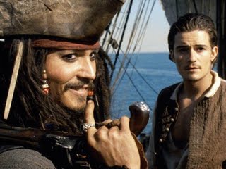 aboard - a scene from the Pirates of the Carribean 1