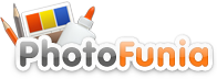 PhotoFunia - logo for PhotoFunia site - online photo editing