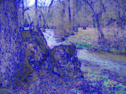 Altered Photo - Photo altered to colored edges effect using corel software, http://smalldogs2.com/FairydewArt