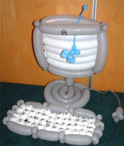 Balloon computer - Computer made up of balloons