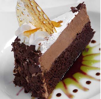 choco - a slice of fancy double chocolate cake