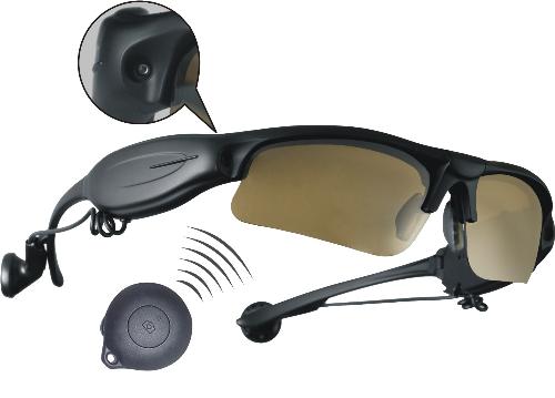 video sunglasses - video sunglasses - combination of video recorder, digital camera, music player, memory storage and sportive sunglasses