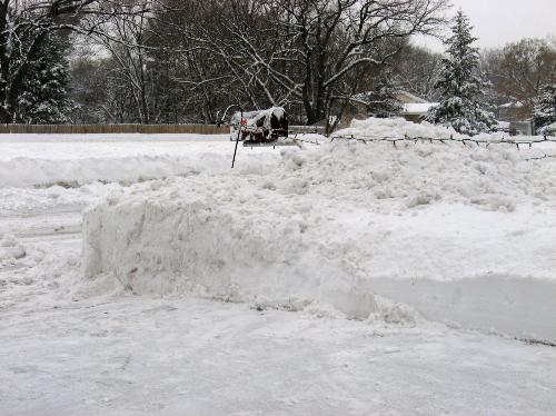 Mountains - Cleared driveway snow that the plows piled up each time the clear our street.