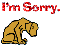 Show that you are sorry - If animals can do it why not humans?