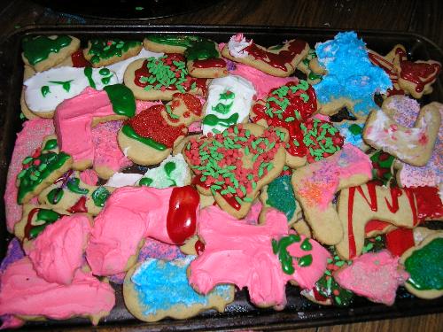 Sugar Cut Out Cookies - Sugar cut out cookies, decorated by my kids