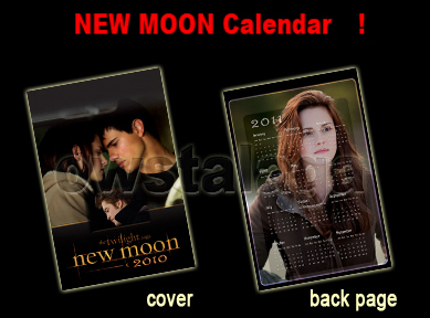 New Moon 2010 calendar i designed! - front and back page