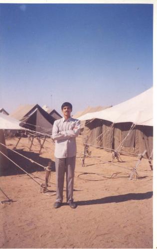 tent in desert - these are tents used as living arrangement for labours working there