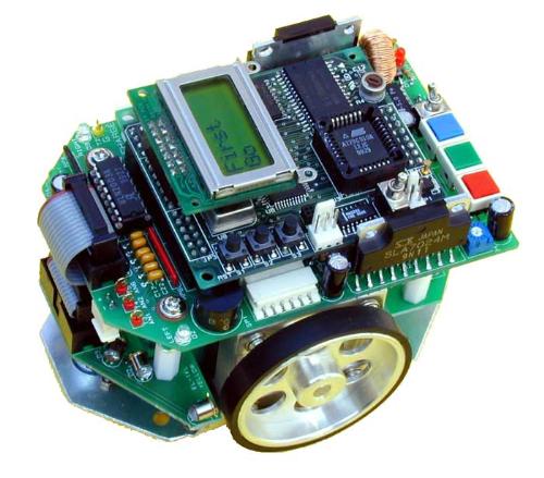 micro mouse - This is a photo of a small mini robotic thing make by some computer engineers.