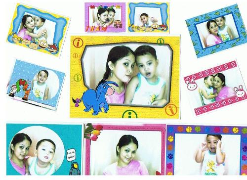 mother and son - Portrays mother and son relationship. Taking photo is fun.