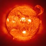 The Sun - The sun is center of our solar system. It is have 1.390.000 km diameter, about 109 time of earth's diameter. The mass of sun is 331.9050 time of earths mass. The surface temperature 5500 C degree and in center 13.889.000 C degree.
