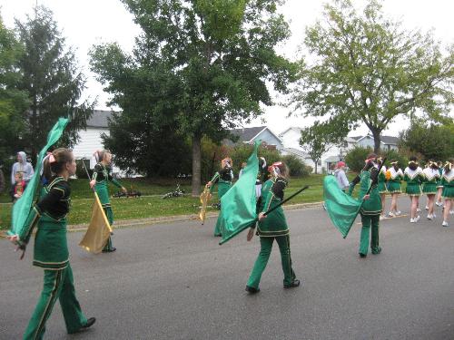 Marching Band at a Parade - Picture of a marching band at a parade.