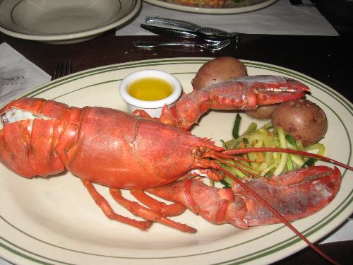 Whole lobster - The lobster that I was served on my last birthday.