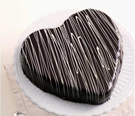 heart - a gorgeous chocolate valentine's day cake