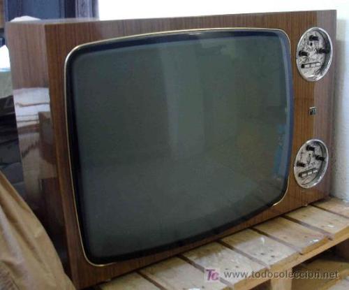 Television - A tube, wooden, television.
