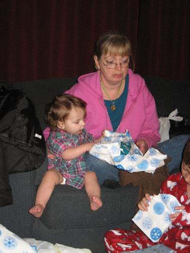 Savanna Opening a gift - She is real happy about this gift it seems. Savanna Opening a gift - She is real happy about this gift it seems.