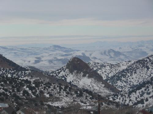 Virginia city NV - View of mountains from Virginia City, NV in December Virginia city NV - View of mountains from Virginia City, NV in December