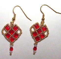 Cubed Heart Earrings - These cute little hearts are sure to brighten up any woman's wardrobe
