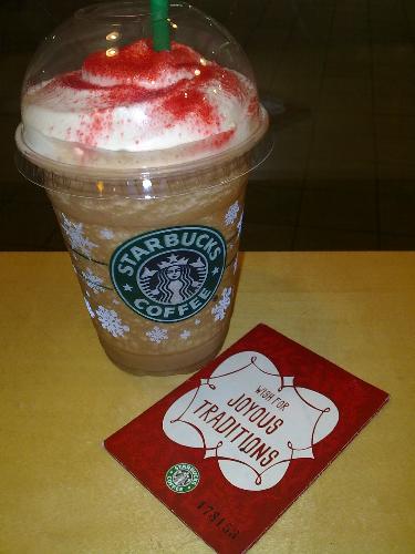 Starbucks Peppermint Mocha with the sticker claim  - Starbucks Peppermint Mocha with the sticker claim form