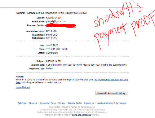 shadow41's first payment proof from izyBux! - This is my first payment from izybux! I received it in an instant!!!