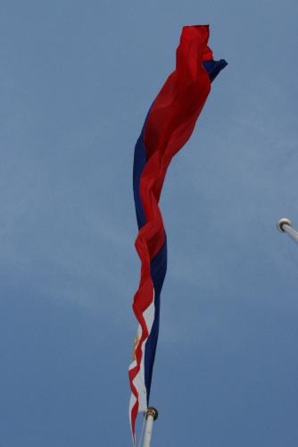 philippines - A picture of the Philippine flag from a different perspective.