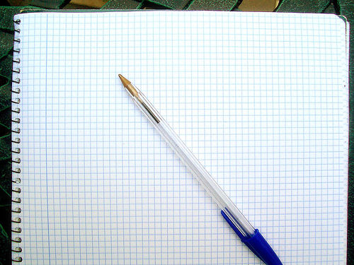 A paper and a pen picture - That's my diary. I write my feelings with simply a pen and a paper so this picture is very inspiring to me.