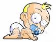 whose baby is it ? - cute baby is nipple sucking