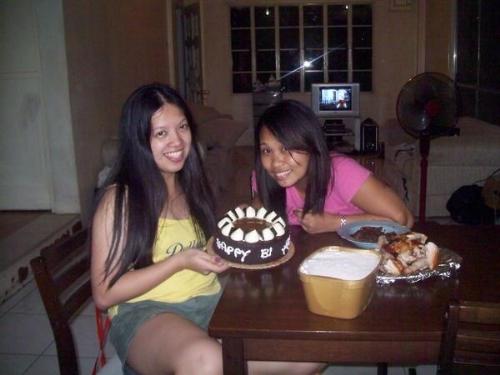 my 25th birthday - 2009 birthday with my friend May Ann