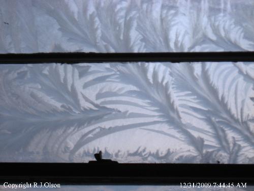 Ice crystal,window - this is one of my windows that collects the ice crystals a lot. Ice crystal,window - this is one of my windows that collects the ice crystals a lot.