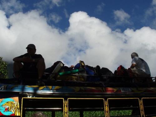 public utility jeepney - would you risk sitting on top of public utility vehicles to make it to an appointment?