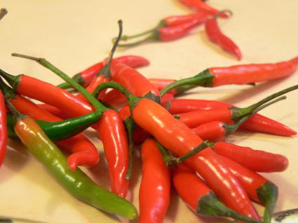 chili peppers - spicy red hot chili peppers.
