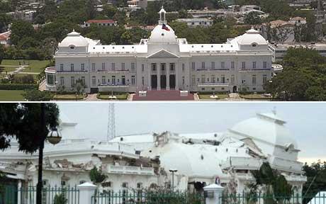 Haiti palace - haiti palace destroyed by earthquake.