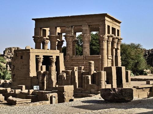 Philae, Egypt - ancient temple on Philae island in Egypt