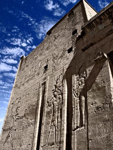 edfu egypt - ancient temple in Edfu Egypt