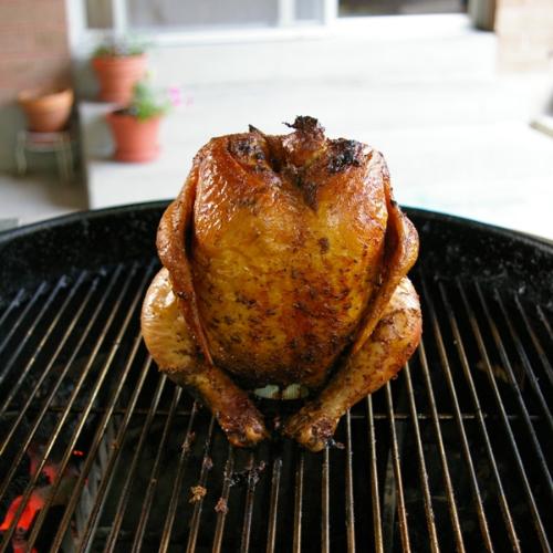 chicken  - fried chicken on a grill