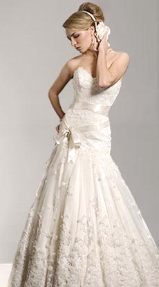 Wedding - I'm really big on weddings and stuff, and I really liked this dress. I just wanted to share it with you. :)  Courtest of: Kleinfeld