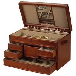 Jewerly box - This is a jewelry box. These things can be very frustrating when putting your jewelry in. There are other styles but this is a common one.