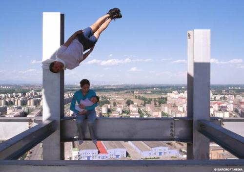 man stuck on construction site - is this possible?