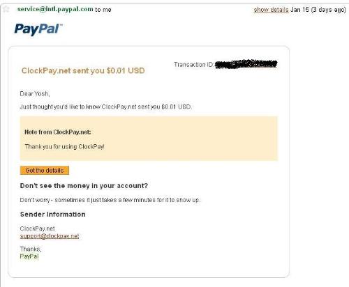 My first payout after one day of joining - This is my first payout from this site. I received it the day after joining. Check my profile and see the only banner.