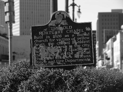 Louisiana Historical Sign - Historical sign of St. Jude's Shrine