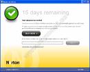 15 days remaining ! - We can see in the picture, the alert shown by a trial version antivirus software.