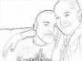 My daughter and her husband - A picture that was sketched of both my daughter and son-in-law