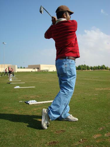 golf - See my stroke. I can play golf