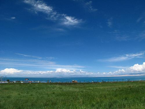 qinghai lake - so blue sky and so clear water~~~