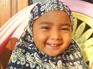 my first daughter - she is my first daughter. she was 2 yers old when the photo took.