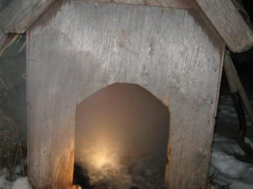 Doghouse fire - My little fire.
