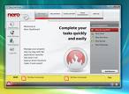 nero window - The picture shows the Nero window installed in a computer. This seems to be one of the latest versions of the Nero. Well the user must be worried about the computer speed. 