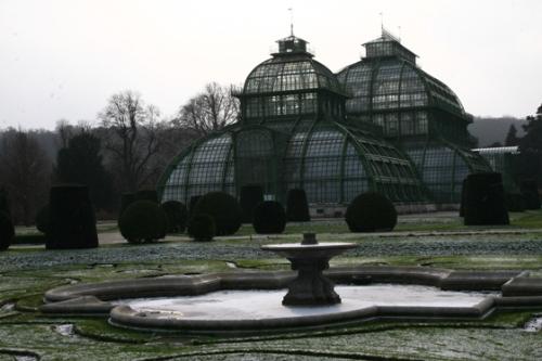 Palace garden, Vienna - The palace garden in Schönbrunn, Vienna, in winter.