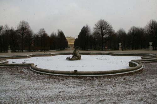 Palace garden, Vienna - Schönbrunn palace garden, Vienna, in winter