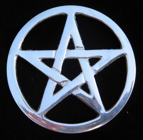 Silver Pentagram - The Pentagram is used as a religious symbol by several ancient pagan societies in the world. 